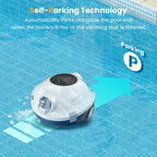 Y10 Cordless Robotic Pool Cleaner, Automatic Pool Vacuum - 90 Mins Runtime, Powerful Suction, Self-Parking, Lightweight for Above/Inground Pools Up to 65ft/1100 Sq.Ft (White)