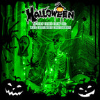 JMEXSUSS 4 Pack 50 LED Green Fairy Lights Battery Operated: 16.1ft Green Halloween Fairy Lights Indoor Outdoor Waterproof - Green Christmas Lights for Bedroom Garden Party Decorations