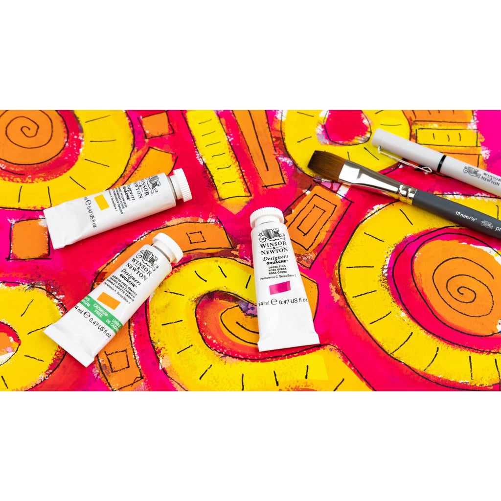 Winsor & Newton Designer's Gouache, 14 ml (0.47oz) tube, Cadmium-Free Orange