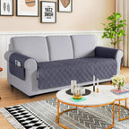 VANSOFY Couch Cover, Waterproof Sofa Covers for 3 Cushion Couch Washable Slipcover Furniture Protector Non-Slip Couch Cover for Dogs, Pets(Sofa, Neutral Gray)