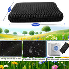 Plus Size Gel Seat Cushion for Long Sitting, Extra Large and Thick Pressure Relief Seat Cushion for Back, Hip, Sciatica, Tailbone Pain, Use for The Office, Car, Wheelchair, Stadium.(Black)