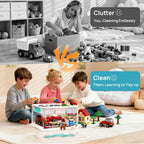 Vtopmart 24 QT Clear Plastic Craft Organizer with Removable Trays and Dividers, Storage Box for Coloring Books, Modeling Clay, Molds and Art Supplies, 1 Pack