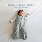 HALO SuperSoft Bamboo Wearable Blanket 1.5 TOG – Buttery Soft, Plush Baby Sleep Sack for Newborns, Infants & Toddlers, Hip-Healthy Design, Machine Washable, 0 – 6 Months, Small, Blue Fog