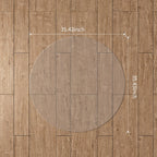 WASJOYE Office Chair Mat for Hard Floor, 36" Round Transparent Hard Floor Protector Cover Home Floor Mat for Computer Desk Rolling Chair