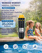 Replacement for Nature2 Duoclear 25 35 Mineral Cartridge W28000 W28001 Fit for All Zodiac DuoClear Fusion Soft Vision Pro Above Ground Ingroud Pool system, for up to 35,000 Gallons Pool