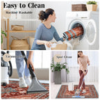 Office Chair Mat for Hardwood Floor & Tile Floor,36"X 48" Heavy Duty Desk Chair Mat for Hard Floors, Under Desk Rug for Rolling Computer Chair,Anti Slip,Low Pile Carpet Floor Protector-Brown Red