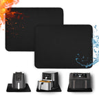 Amerbro Heat Resistant Mats for Countertop - Firproof 16x24 in Heat Resistant Mats for Air Fryer - Kitchen Countertop Protector for Air Fryer, Coffee Maker, Stand Mixer, Toaster, Oven 2PCS - Black