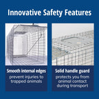 HAVAHART 1079SR Large 1-Door Humane Catch and Release Live Animal Trap Cage - Live Raccoon Trap, for Bobcats, Beavers, Dogs, & More