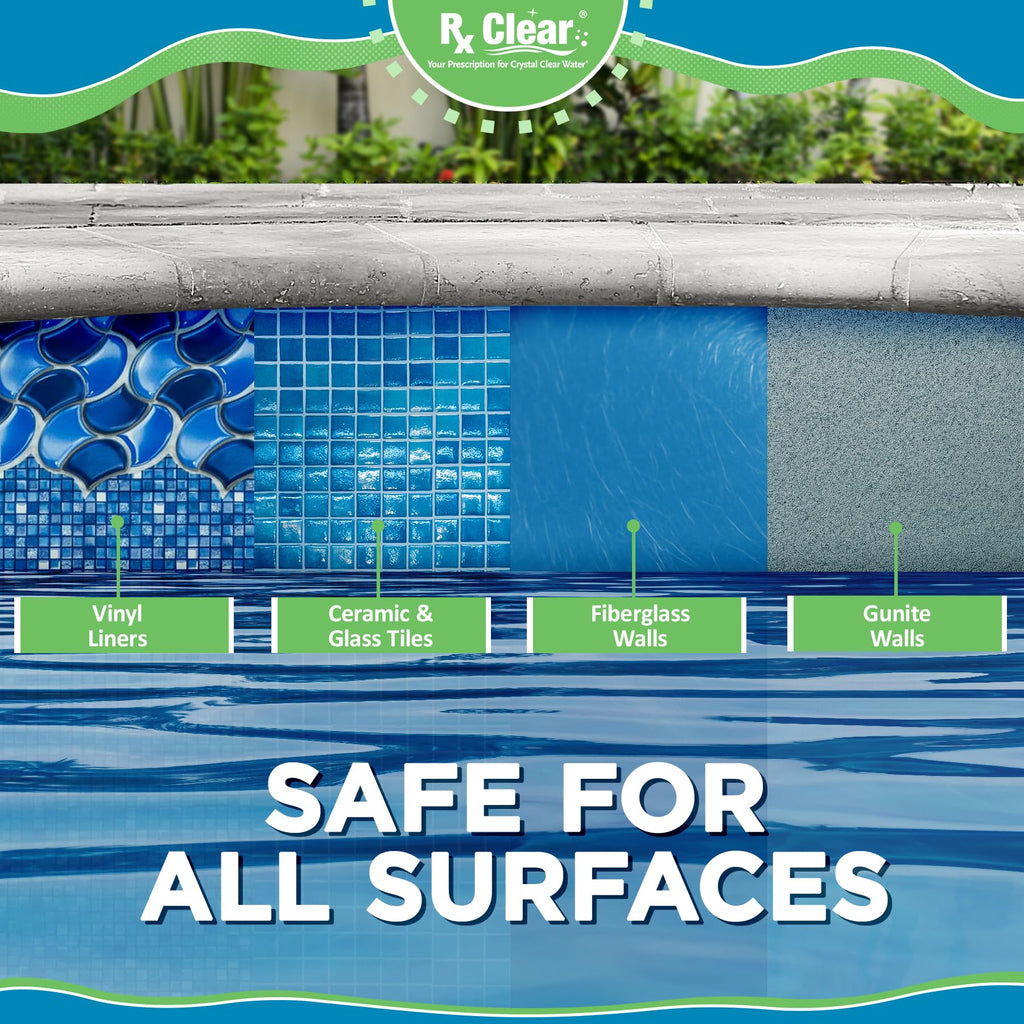 Rx Clear 3" Inch Chlorine Tabs | 50 Pounds | Individual Stabilized Chlorinating Tablets for Sanitizing Swimming Pools | Long Lasting, Slow Dissolving, and UV Protected