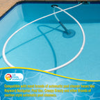 U.S. Pool Supply Pool Vacuum Hose, 8 Piece Pool Hose Set - 40" White Flexible Spiral Wound Connector Sections with 1.5" Male & Female Cuff Ends, Replacement Fits Most Inground Automatic Cleaner Brands
