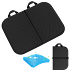 Handbanary Gel Seat Cushion (16.5" x 12") – Portable & Foldable Travel Cushion for Airplane, Stadium, Camping, Movies, & Garden – Relieves Sedentary Pain, Supports Long Sitting Periods