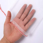50 Pcs Kikhope Fruit Protection Bags, 10"x6" Fruit Netting Bags, Garden Netting Bags with Drawstring, Fruit Tree Bags, Netting Barrier Bags for Protecting Fruits and Vegetables