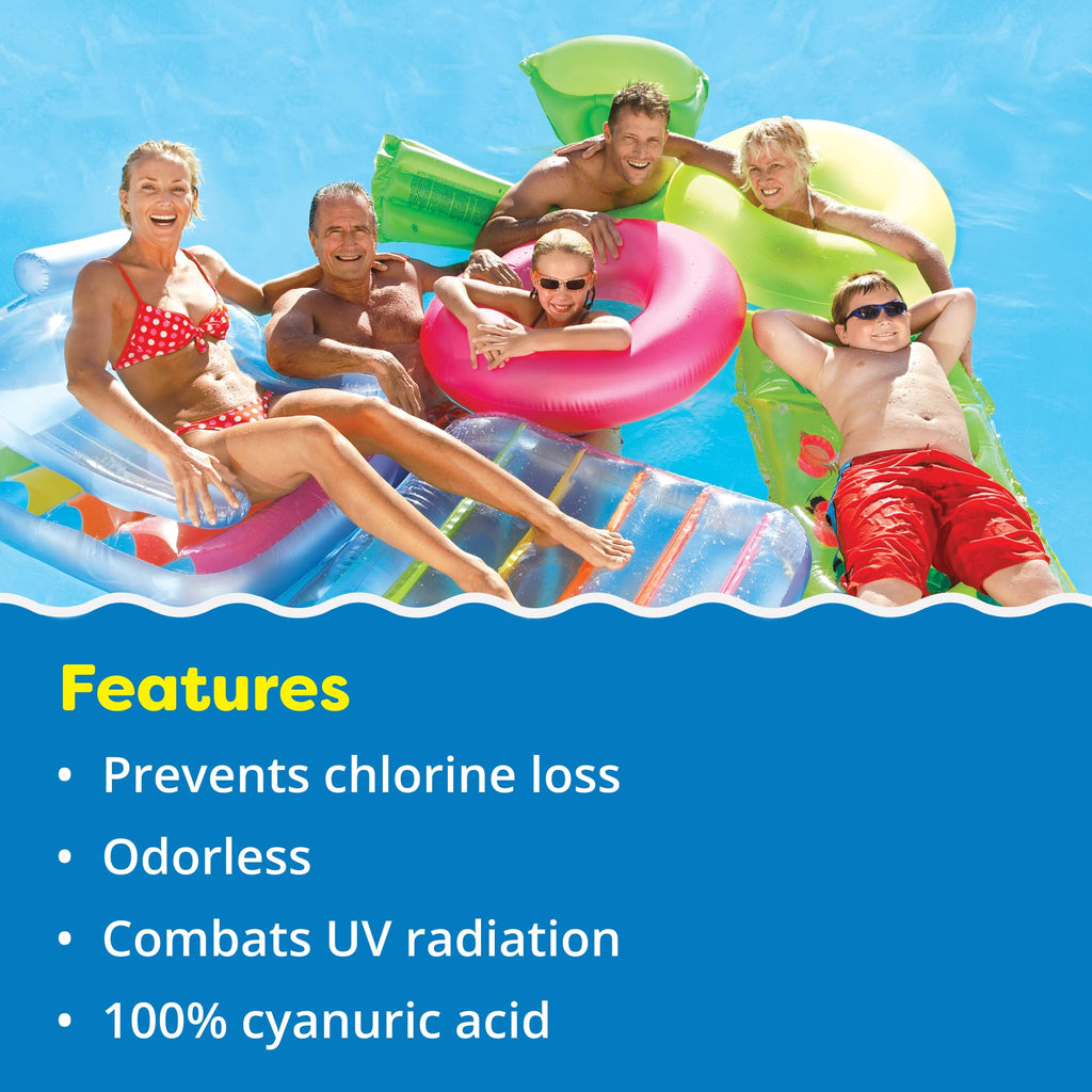 In The Swim Pool Stabilizer – 100% Cyanuric Acid for Chlorine Protection and Efficiency - 25 Pound