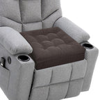HAVARGO Recliner Cushions for Elderly, 20x20x5 Inch Thick Chair Cushion Patent Design Soft Tufted Dual Layer Booster Seat Cushions for Seniors Recliner Risers Taupe 1P