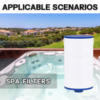 Wowreed Spa Filter Compatible with 303279, FC-2402, Free Flow, AquaTerra, Fantasy Hot Tub Filter, 1 1/2" Finer Thread (1 Pack)