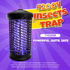 Electric Bug Zapper, Mosquito Zapper Indoor/Outdoor, 𝟦𝟮𝟬𝟬𝗩 𝟭𝟴𝐖 Waterproof Fly Zapper Mosquito Trap for Home, Patio, Backyard