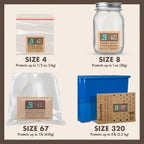 Boveda 62% Two-Way Humidity Control Packs For Storing ½ oz – Size 4 – 10 Pack – Moisture Absorbers for Small Storage Containers – Humidifier Packs – Hydration Packets in Resealable Bag