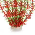 JIHAQUA Aquarium Decor Plastic Plants Extra Large 21 Inches Artificial Fish Tank Plants Tall Fish Tank Decorations (Wine 2pcs)