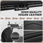 Muslogy Center Console Armrest Cover Fit for Toyota 4Runner 2010-2024 Accessories, Comfort Armrest Pad Console Lid Cushion Vegan Leather Regular Thick