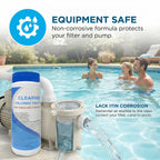 ClearView Stabilized Chlorine Tablets 1 Inch 2 Lbs for Pools, Slow-Dissolving 1" Chlorinating Tablets Sanitizer for Spas and Hot Tubs
