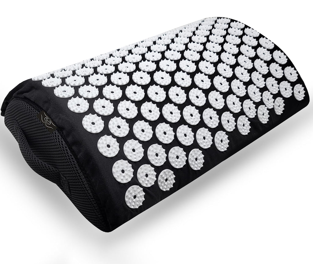 LovXtra Footrest with Acupressure Mat: FSA/HSA Eligible 2-in-1 Foot Rest for Work From Home, Office Under the Desk Accessories, Foot Massager, Acupuncture Pillow. Pain Relief for Feet Knee Heel & Back