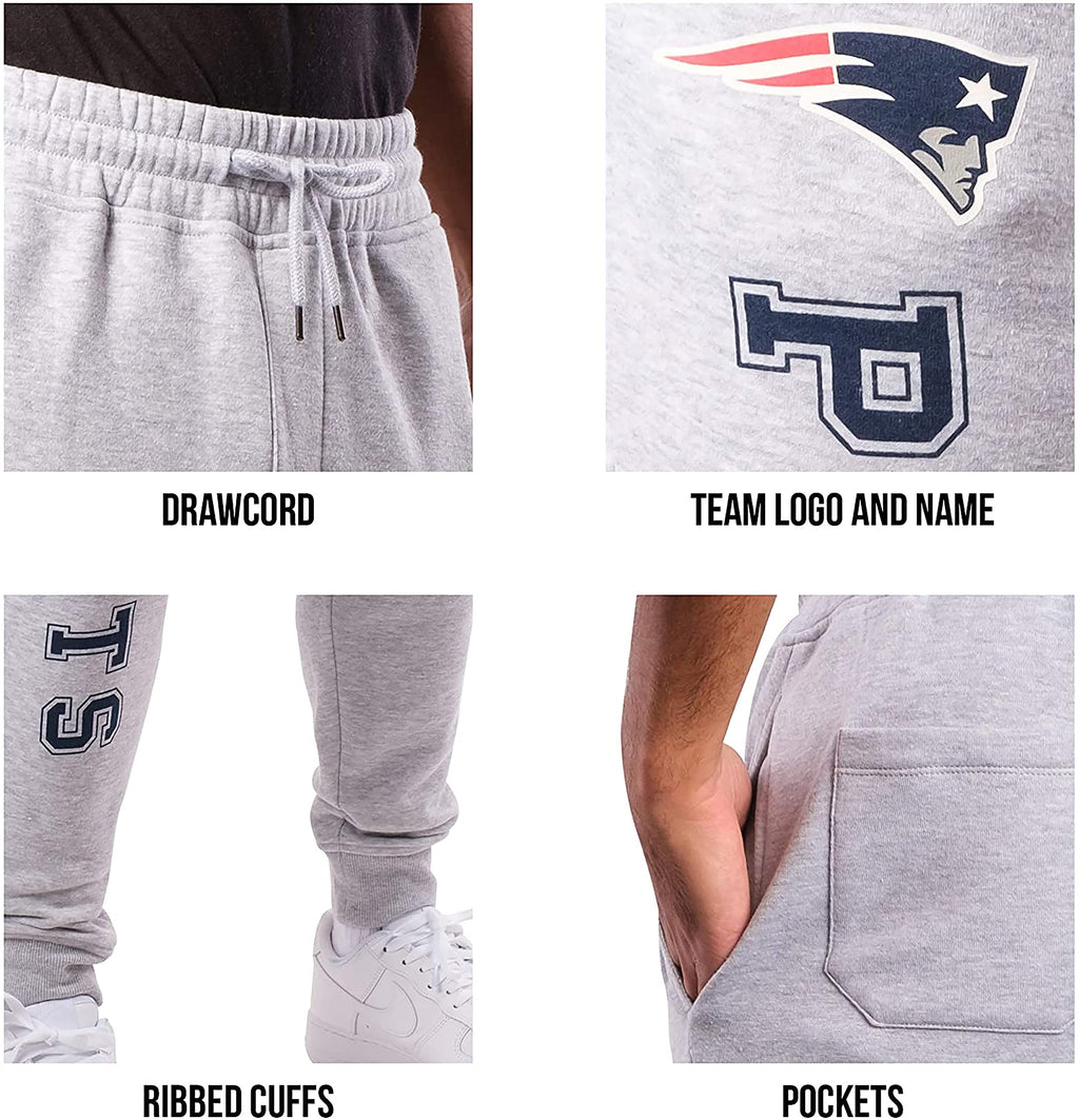 Ultra Game NFL Men's Super Soft Game Day Jogger Sweatpants, New York Giants, Heather Gray, Medium
