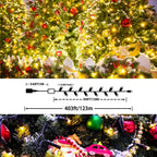 XURISEN 403FT Christmas Lights, 1000 LED Super Long String Lights 8 Modes & Memory Timer Plug in Twinkle Fairy Lights Decor for Home Xmas Party Wedding