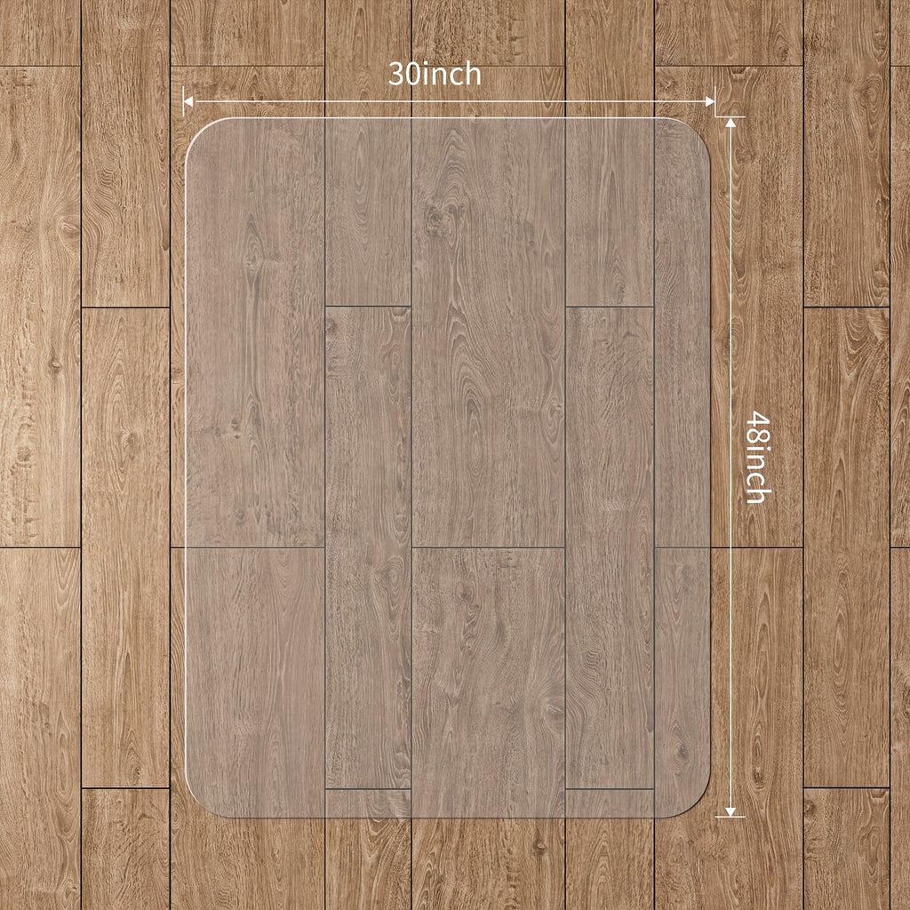 WASJOYE Office Chair Mat for Hard Floor, 30 x 48in Transparent Chair Mat