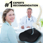 Pressure Relief Seat Cushion for Tailbone Pain – X Large Office Chair Cushion for Butt, Back Pain, Coccyx & Sciatica Pain Relief Pillow. Memory Foam Seat Cushions for Office Chairs. Extra Cover(Green)