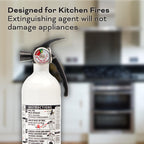 Kidde Fire Extinguisher for Home & Office Use & Kitchen Fire Extinguishers for Home & Office Use, 2 Pack: One 1-A:10-B:C and One Specialty Kitchen Extinguisher, Wall Mount & Strap Brackets Included