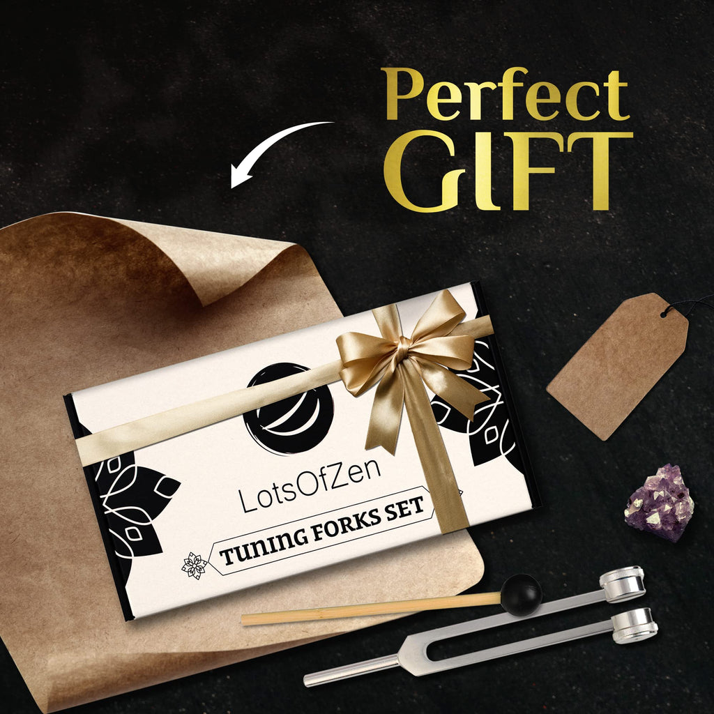 Tuning Forks for Healing (128Hz, 256Hz, 512Hz) — Body Weighted Tuning Forks Medical for Healing Chakra Set — Yoga and Meditation Accessories — Tuning Fork Set Frequency Healing Devices