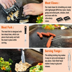 N NOBLE FAMILY 38PCS Griddle Accessories Kit, Professional Grill Tools Set for Outdoor Barbecue, Stainless Steel Griddle Spatula Set with Tongs, Smash Burger Press, Carry Bag, Perfect Grilling Gifts