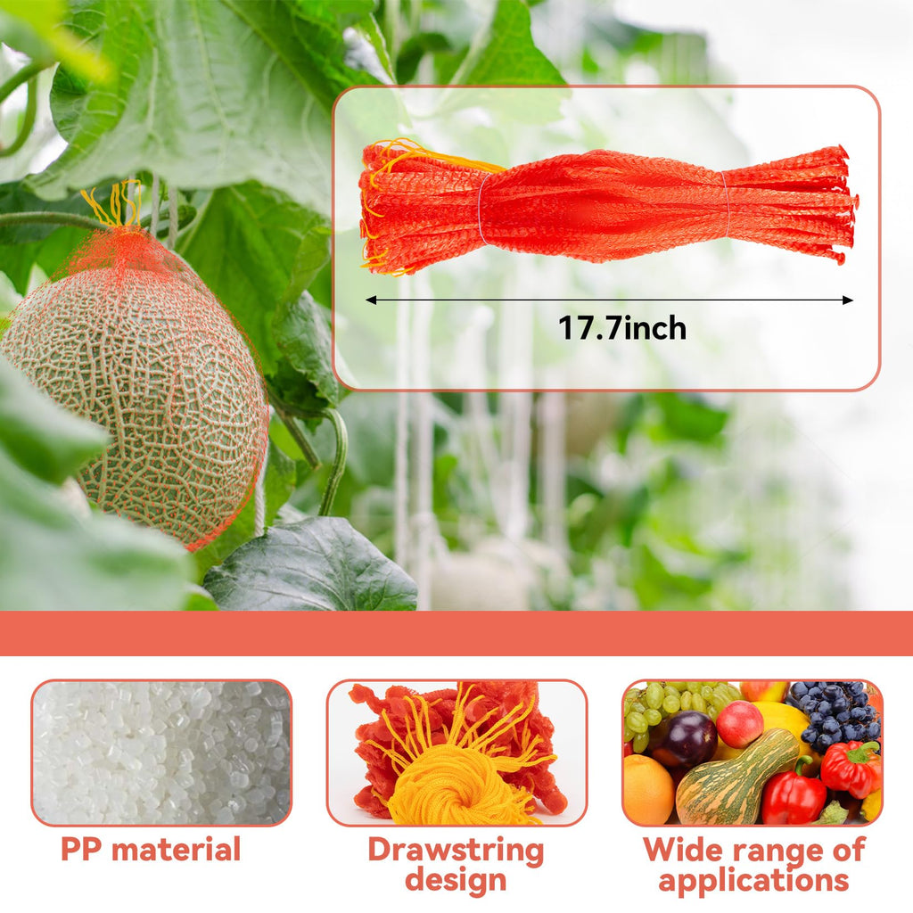 40 Pack Melon Hammocks Cradles, Watermelon Nets, Pumpkin Support Hanging Bags