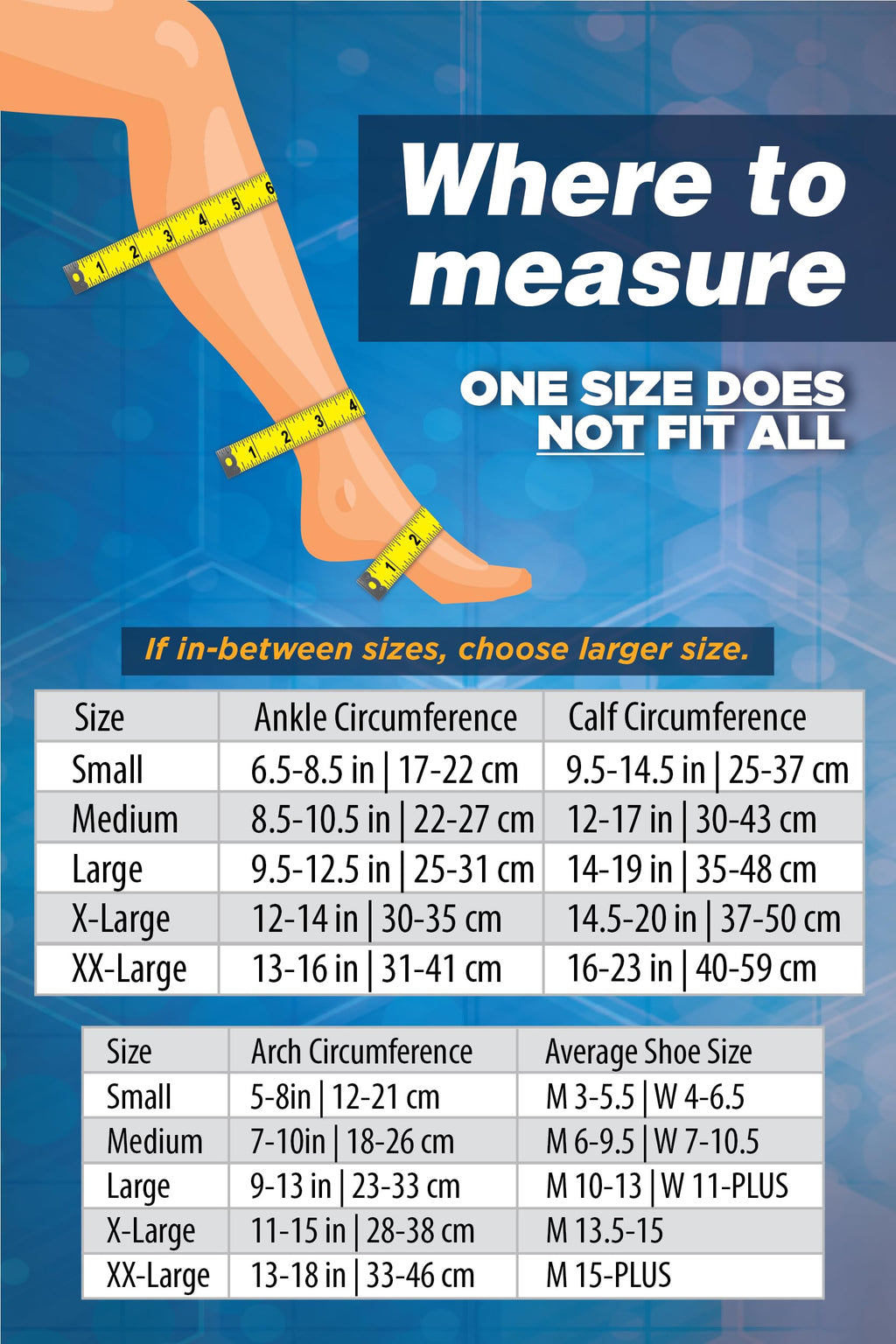 OrthoSleeve FS6+ Compression Foot & Leg Sleeve (1 Pair) for Plantar Fasciitis, Heel Pain, Achilles Tendonitis, Shin Splints, Venous Insufficiency and Leg Cramps (Large, Black)