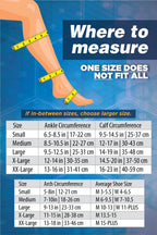 OrthoSleeve FS6+ Compression Foot & Leg Sleeve (1 Pair) for Plantar Fasciitis, Heel Pain, Achilles Tendonitis, Shin Splints, Venous Insufficiency and Leg Cramps (Large, Black)