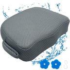 Hot Tub Booster Seat for Adults, 5 Inch Thick Supportive Cushion with Non-Slip Bottom, Weighted for Quick Sink Without Float, Spa Booster Seat for Hot Tub (Including Inflatable), Pool Gray