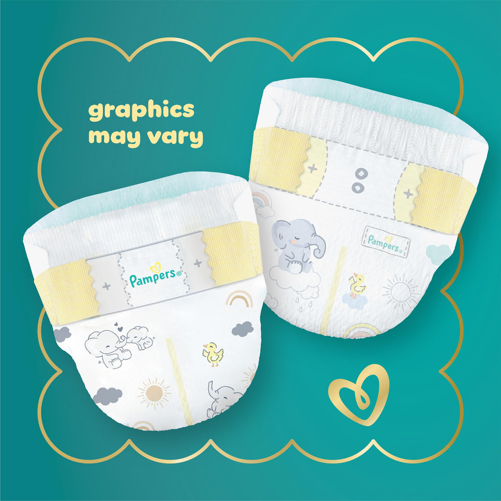 Pampers Swaddlers Diapers, Size 4 (15-34 lbs), 150 Count, Hypoallergenic, Absorbent, Keeps Baby Dry and Comfortable, Skin Safe Disposable Baby Diaper