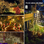 4-Pack 160FT 400 LED Solar String Lights for Outside, Solar Christmas Lights Outdoor with 8 Modes, Twinkle Solar Fairy Lights for Tree Christmas Wedding Party Decorations Garden Patio (Warm White)