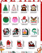 16PCS FIVEIZERO Focal Beads –Christmas Beads,Festive Beads for DIY Keychains, Bracelets, Necklaces, Lanyards and Beaded Pens – Ideal for Holiday Decorations and Creative Designs