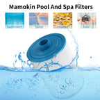 Mamokin PWW50 Spa Filter, Replaces 6CH-940，Filbur FC-0359, 817-0050, 25252, 03FIL1400, PWW50P3(NOT PWW50P4), (1 1/2" Coarse Thread), Waterway Front Access Skimmer, SAE Thread Hot Tub Filter 2 Pack