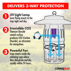 DynaTrap DT1050-TUNSR Mosquito & flying Insect Trap – Kills Mosquitoes, Flies, Wasps, Gnats, & Other Flying Insects – Protects up to 1/2 Acre