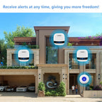 LIOTOIN Caregiver Pagers Wireless Call Button Call Bell Alert Button Personal Alarm Nurse Alert System for Home/Elderly/Patient/Disabled 2 Transmitter 2 Plug-in Receiver (600+ft Operating Range)…