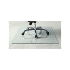 Lorell Tempered Glass Chairmat, 46" Width x 36" Depth x 0.25" Thickness, Clear, 1 Each