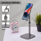 Doboli Cell Phone Stand, Phone Stand for Desk, Phone Holder Stand Compatible with iPhone and All Mobile Phones Tablet, Christmas Stocking Stuffers Gifts for Adults Women Men Mom Wife, Space Gray