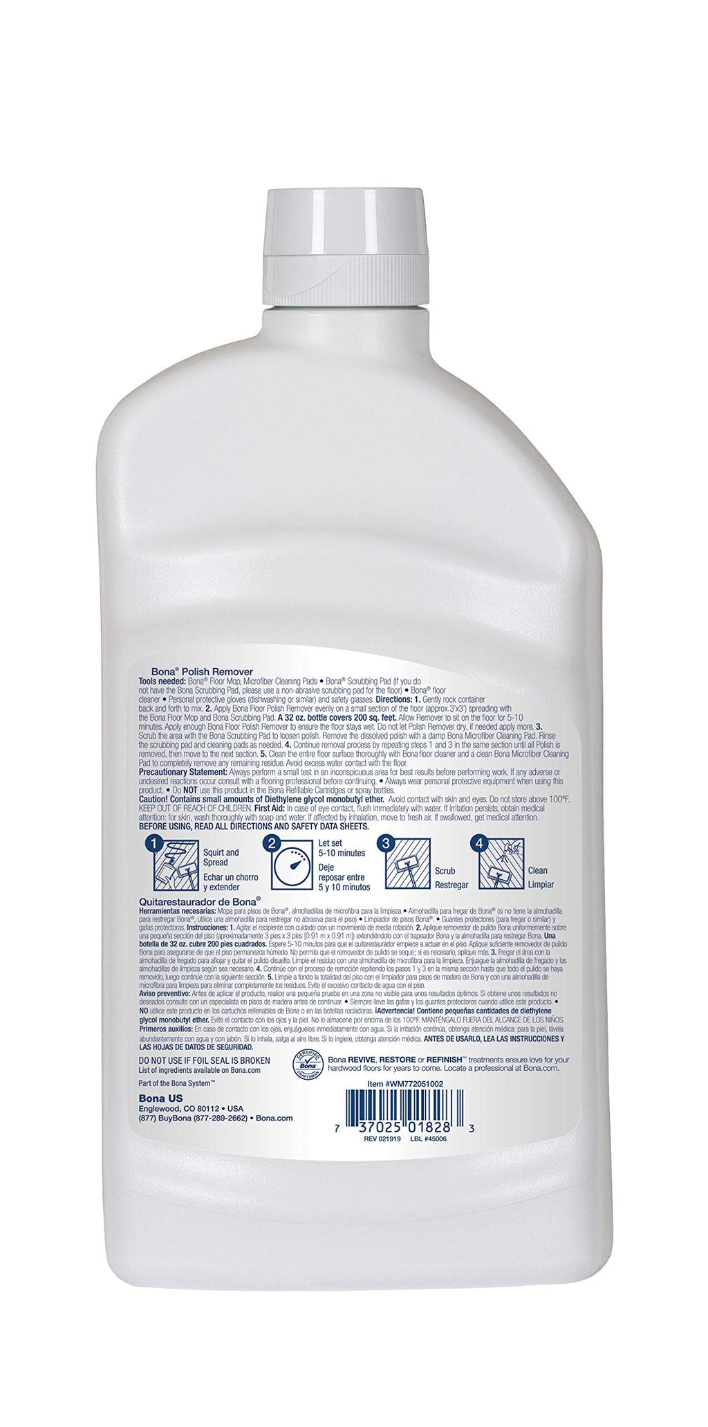 Bona Polish Remover, 32 Fl Oz