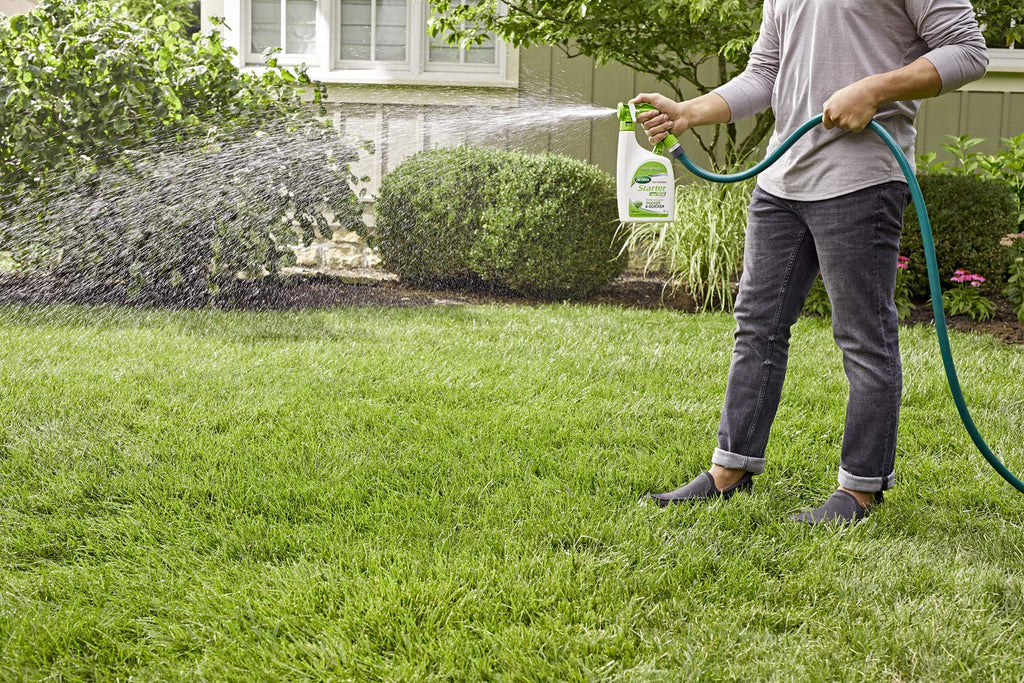Scotts Turf Builder Starter Fertilizer for New Grass Ready-Spray, 32 fl. oz.