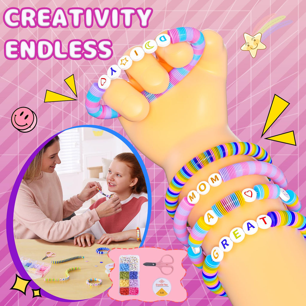 BOOH Decorate Your Own Water Bottle Kits for Girls Age 4-12, Fun Arts and Crafts for Girls Age 4-12, Friendship Bracelet Kit & Mermaid Tail Toys for Ages 6-12, Birthday Gifts Christmas School