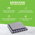 E-Cloth Stainless Steel Cleaning Kit, Microfiber Stainless Steel Cleaner for a Spotless Shine Home Appliances Including Oven, Stove and Refrigerators, Washable and Reusable, 100 Wash Promise