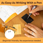 Resparked Customizer Engraving Pen (Formerly Culiau): Ultimate Cordless Portable Tool for Artists & DIYers - Engrave 50+ Surfaces - Beginner Friendly - Rechargeable - Free 30 Bits & Mastery Guide