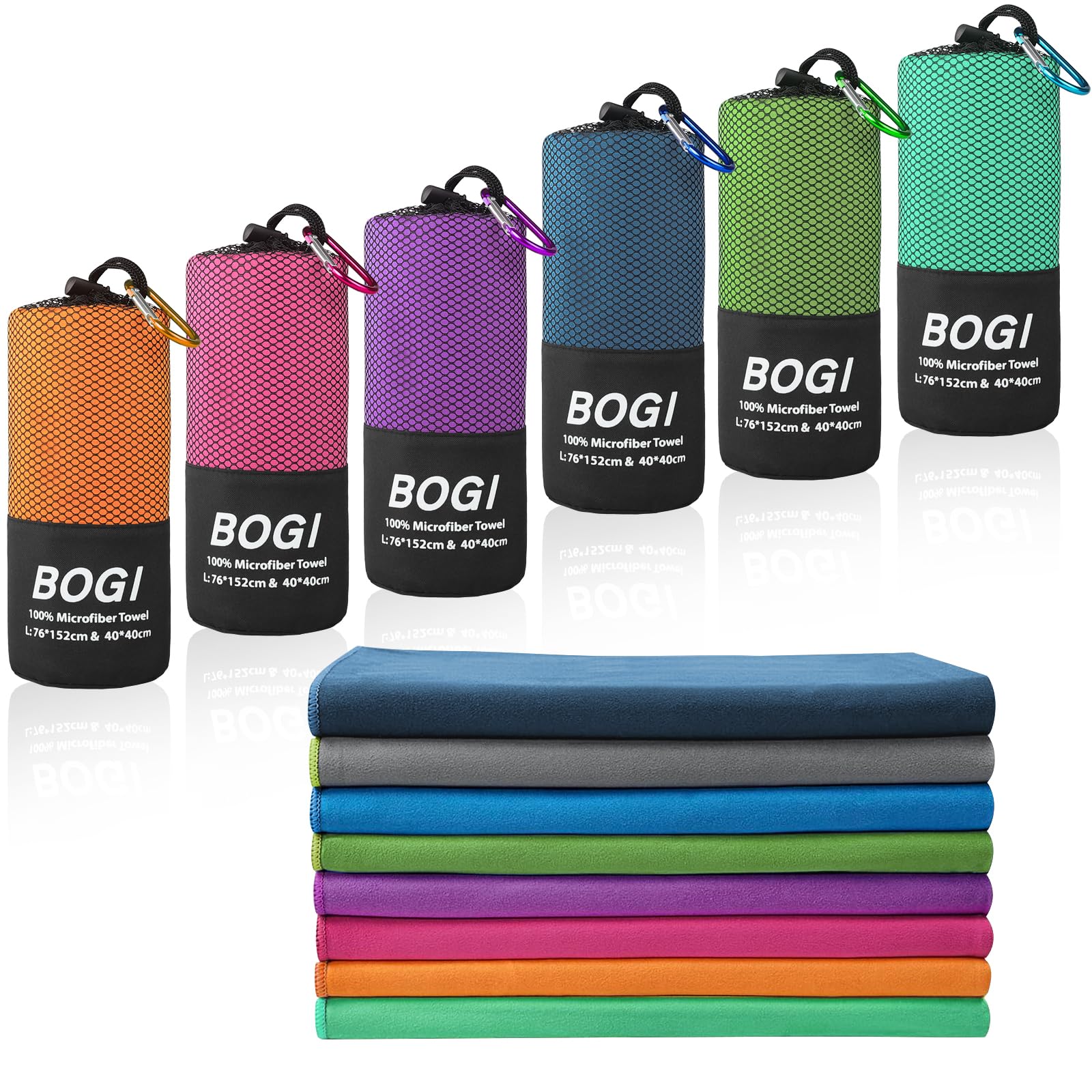 Microfiber Travel Sports Towel-Quick Dry Towel,Soft Lightweight Microfiber Camping Towel Absorbent Compact Travel Towel for Camping Gym Beach Bath Yoga Swimming Backpacking (M:40''x20''-Orange)